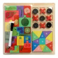 Деревянный  пазл Тетрис 3 в 1