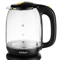 Чайник электрический стеклянный с подсветкой КТ-625 - 1.7 л