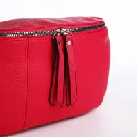 Сумка женская кросс-боди на молнии, 34&times;11&times;17 см, фуксия