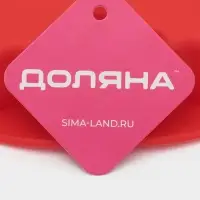 Форма для выпечки новогодняя Доляна &laquo;Снежинка&raquo;, силикон, 23&times;3.5 см, красная