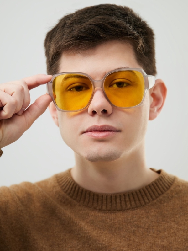 Очки для водителя, антиблик, антифары, uv 380, ширина 15.3 см, желтая линза Очки для водителя, антиблик, антифары, uv 380, ширина 15.3 см, желтая линза