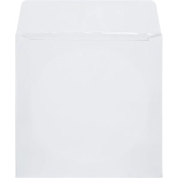 Конверт Белый CD декстрин 125х125 окно d100мм 25шт/уп/4573