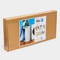 Плетёная корзина для белья с крышкой "Лён" 100л 43×32×80см, цвет белый Плетёная корзина для белья с крышкой "Лён" 100л 43×32×80см, цвет белый