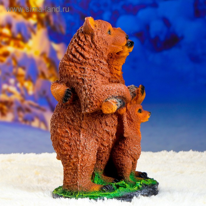 Садовая фигура  Садовая фигура "Мишки-семейка" 32х25х45см