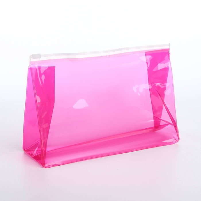 Косметичка с застёжкой зип-лок, цвет малиновый Косметичка с застёжкой зип-лок, цвет малиновый