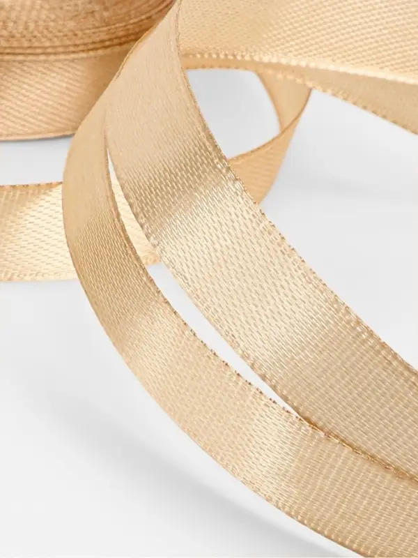 Лента атласная, 12 мм, 23±1 м, светло-бежевая Лента атласная, 12 мм, 23±1 м, светло-бежевая