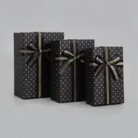 Набор подарочных коробок 3 в 1, прямоугольные 23&times;16&times;9.5 21&times;14&times;8.0 19&times;12&times;6.5 см