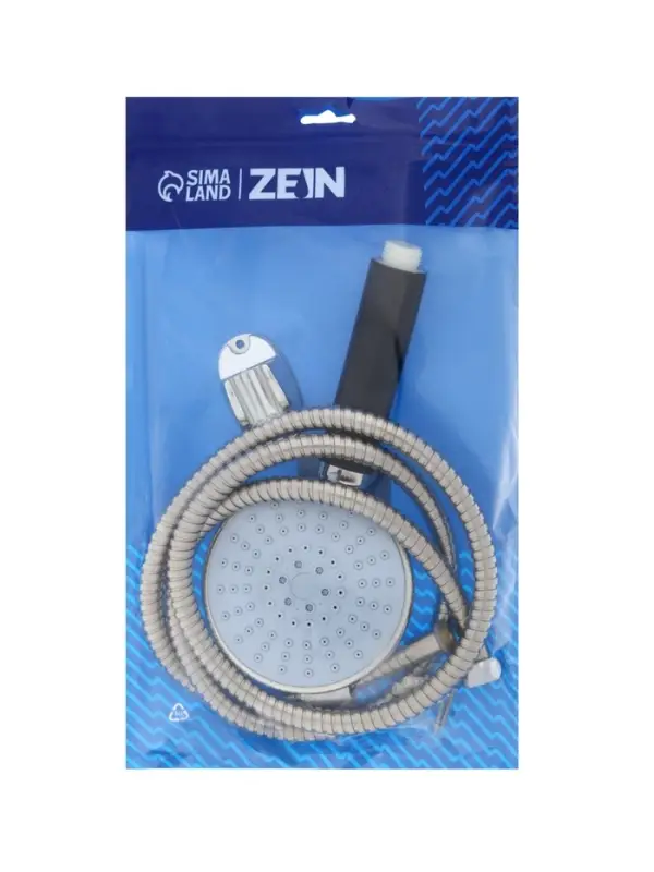 Душевая лейка 5 режимов со шлангом, держатель, крепеж в комплекте.