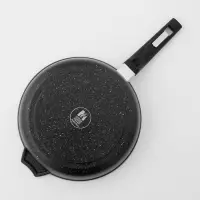 Сковорода Мечта &laquo;Гранит Black&raquo; Induction Pro, d=26 см, h=6 см, пластиковая ручка, антипригарное покрытие, индукция, литой алюминий, чёрная