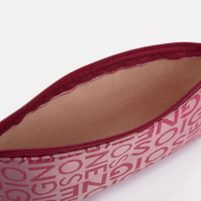 Косметичка на молнии, цвет бордовый Косметичка на молнии, цвет бордовый