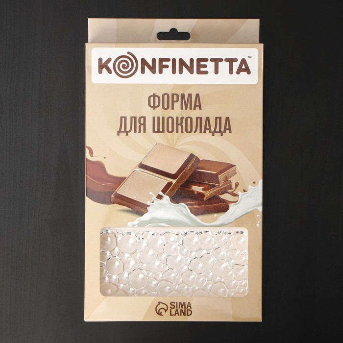 Форма для шоколада и конфет KONFINETTA «Воздушный», 3 ячейки, 27,5×17,5×2,5 см, ячейка 15,3×7,5×0,8 см Форма для шоколада и конфет KONFINETTA «Воздушный», 3 ячейки, 27,5×17,5×2,5 см, ячейка 15,3×7,5×0,8 см