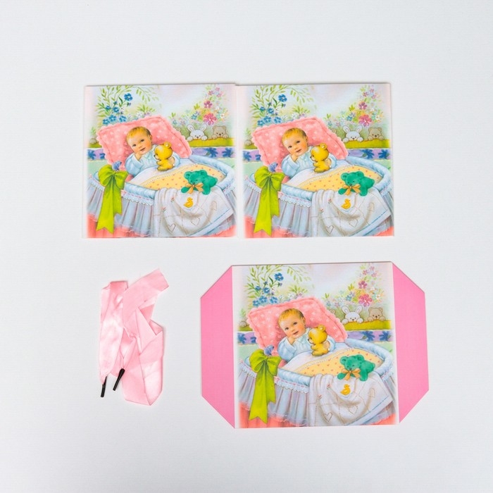 Коробка подарочная самосборная «Детская» Девочкам 15×15×15 см Коробка подарочная самосборная «Детская» Девочкам 15×15×15 см