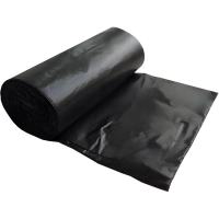 Мешки для мусора ПВД 220л 35мкм  черные 83х110см 10шт/рул Элементари