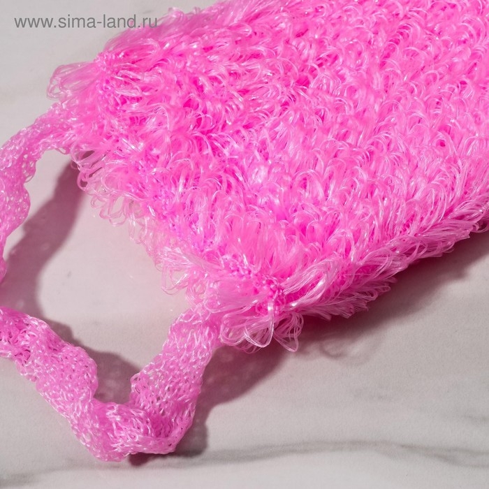 Мочалка для тела Доляна «Демидовская», 15×40 см, МИКС