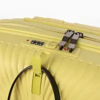 Чемодан на съёмных колёсах, 18", кодовый замок, 33&times;16&times;49 см, жёлтый
