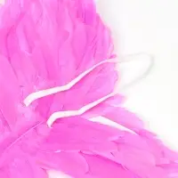 Крылья бабочки из пера, цвет розовый 45*45