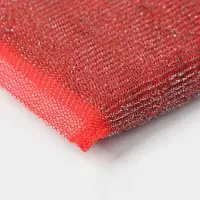 Губка для посуды Доляна, со стальной стружкой, 12×9×1.5 см, МИКС