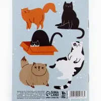 Блокнот А6, 32 л., софт тач, в точку «Коты» Блокнот А6, 32 л., софт тач, в точку «Коты»