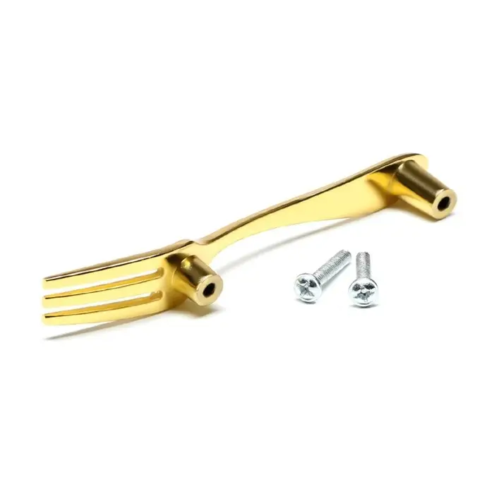 Ручка-скоба CAPPIO RSC002 &laquo;Вилка&raquo;, м/о 76 мм, цвет золото