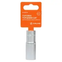Головка торцевая 3/8"DR шестигранная 16мм, L=63мм пласт.подвес
