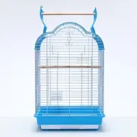 Клетка для птиц Bd-3/1o, раскрывающаяся крыша, 47,5 х 37 х 70 см, (фасовка 6 шт) голубая