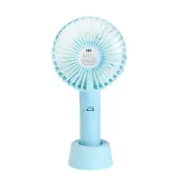 Вентилятор ручной Luazon LOF-02, портативный, 3 скорости, на аккумуляторе, 800 мАч, бирюзовый