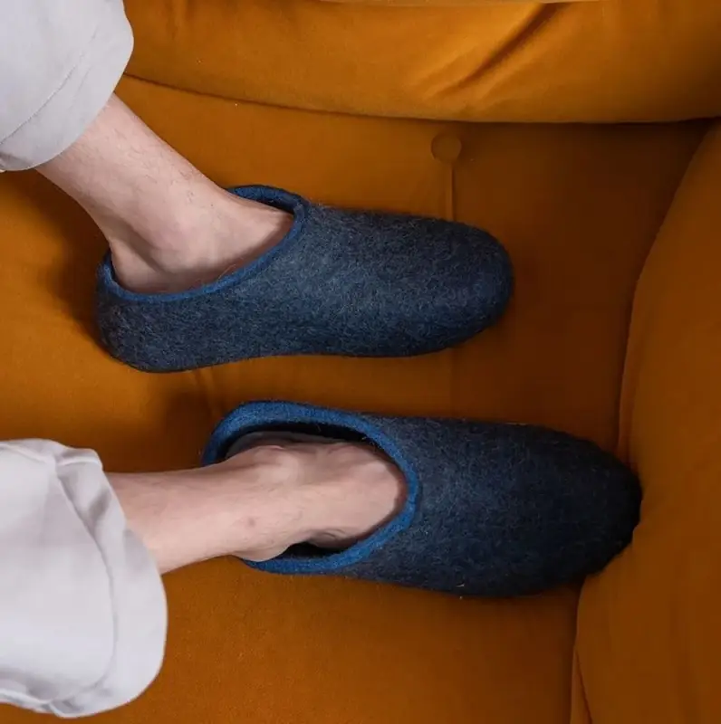 Домашние валенки Cant, темно-синие (индиго), размер 35 Домашние валенки Cant, темно-синие (индиго), размер 35