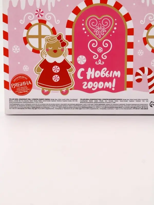 Гель для душа &laquo;С Новым годом&raquo;, lovely lollipop, набор 2 шт х 200 мл, URAL LAB