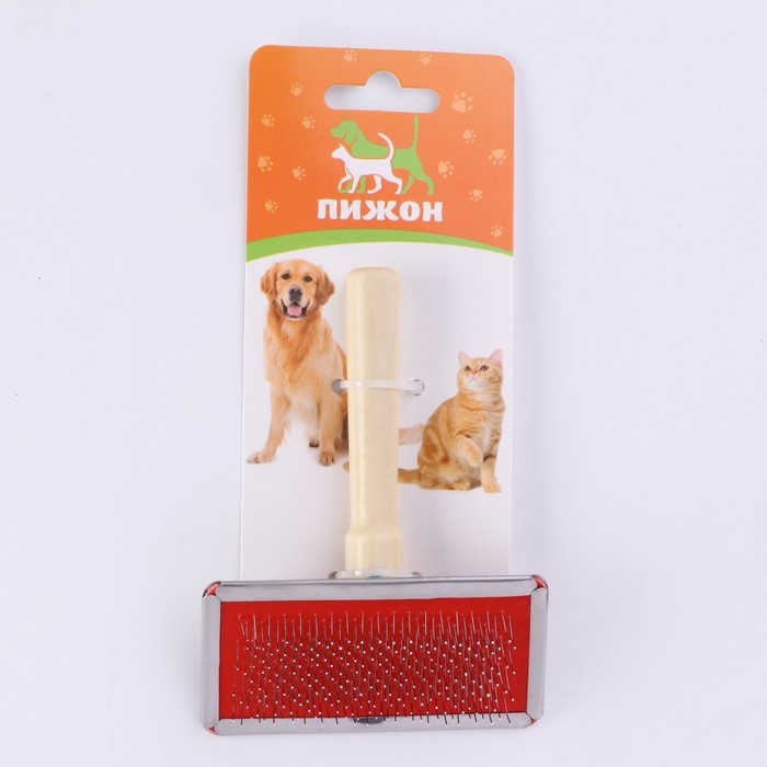 Пуходерка Wood большая узкая без капель, деревянная ручка, 12 х 13 см, микс Пуходерка Wood большая узкая без капель, деревянная ручка, 12 х 13 см, микс