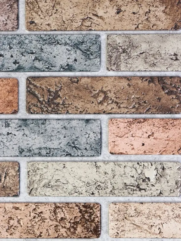 Панель ПВХ Кирпич терракотовый 498х960 мм