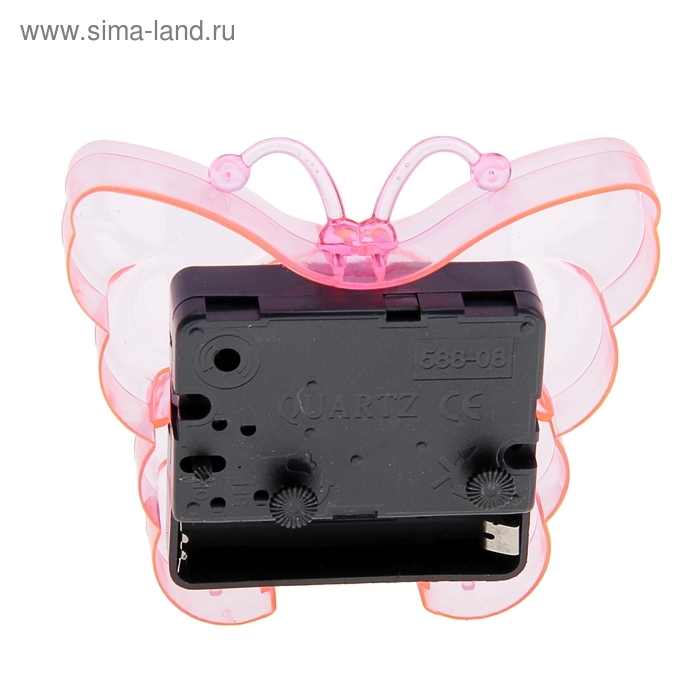 Часы - будильник настольные «Бабочка», дискретный ход, циферблат d-5.5 см, 9×8 см, микс Часы - будильник настольные «Бабочка», дискретный ход, циферблат d-5.5 см, 9×8 см, микс