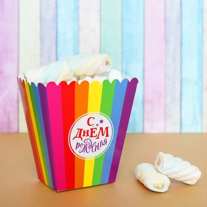 Стакан для попкорна и снеков «С Днём Рождения!» Стакан для попкорна и снеков «С Днём Рождения!»