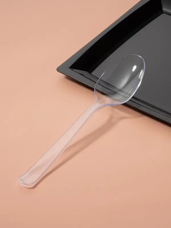 Ложка пластиковая одноразовая Не ЗАБЫЛИ! «Премиум», 18 см, прозрачная, набор 6 шт./уп.