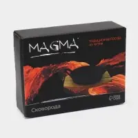 Сковорода Magma &laquo;Далат&raquo;, d=17.2 см, h=7 см, на деревянной подставке, индукция, чугун, чёрная