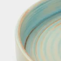 Тарелка обеденная Magistro Sand Ripples, d=26.5 см, фарфор, голубая