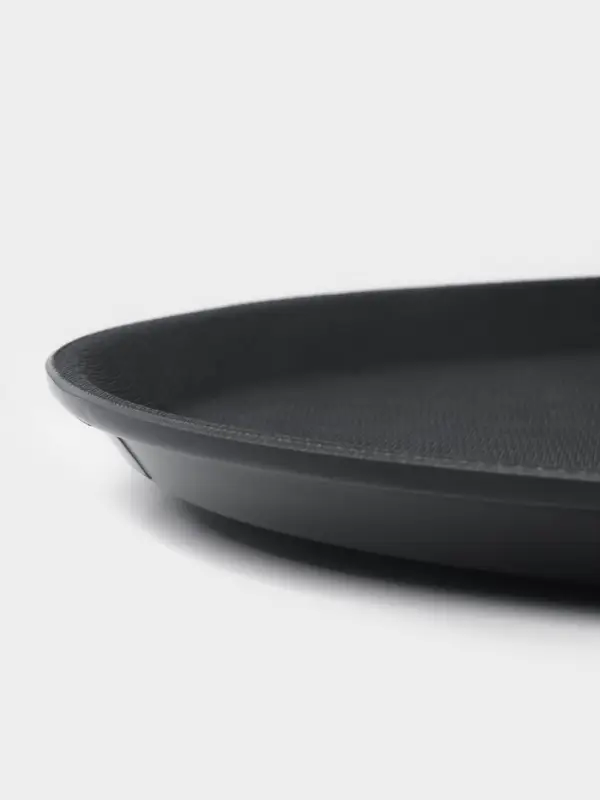 Поднос прорезиненный круглый Hanna Kn&ouml;vell, d=35 см, чёрный