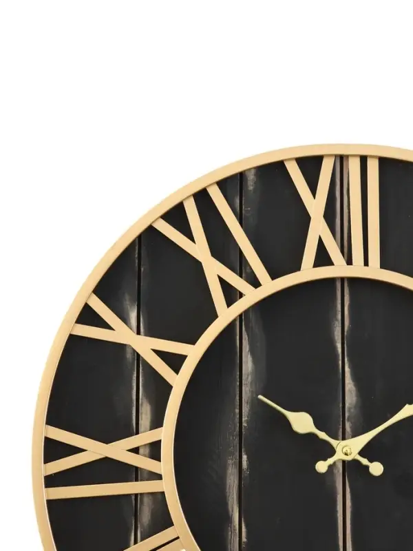 Часы настенные интерьерные &laquo;Кесвик&raquo;, серия: Лофт, дерево, металл, бесшумные, плавный ход, d=49 см, от батарейки 1&times;АА