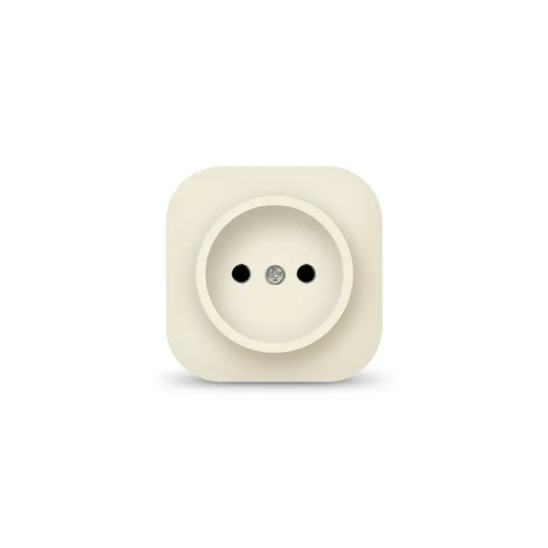 Розетка одноместная серия IONICH, б/з, о/у, 16А, 220В, слоновая кость (ivory)