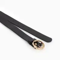 Ремень жен 05-01-01-01, Июнь2510, 2,9*0,3*110 см, без винта, пряж золото, 1 прокол, черный 1090314 Ремень жен 05-01-01-01, Июнь2510, 2,9*0,3*110 см, без винта, пряж золото, 1 прокол, черный 1090314
