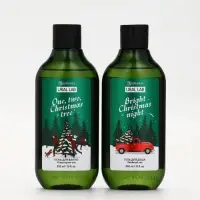 Подарочный набор новогодний: гель для душа, пена для ванны и мочалка, URAL LAB Подарочный набор новогодний: гель для душа, пена для ванны и мочалка, URAL LAB