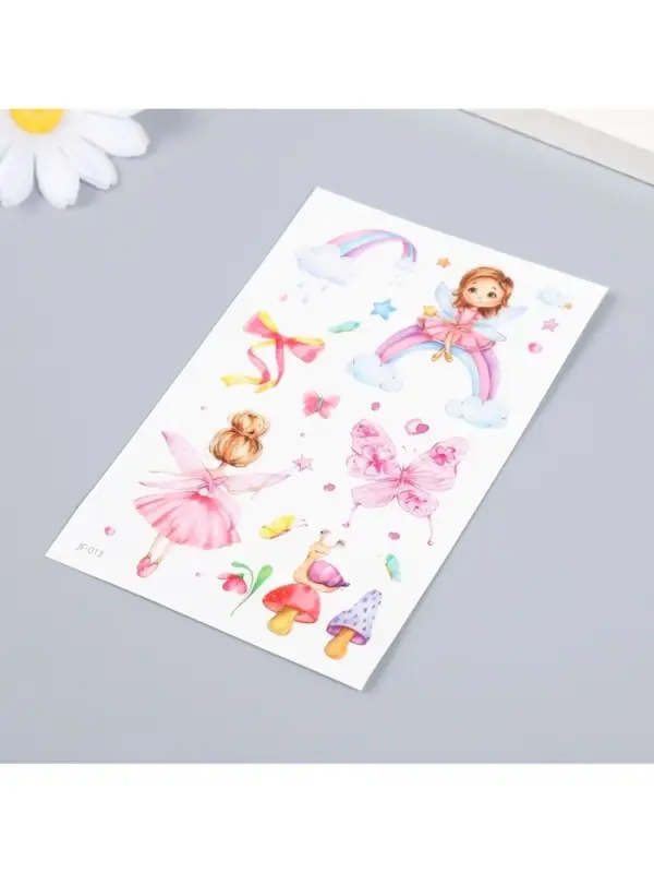 Переводные тату на тело цветные «Маленькая волшебница», 12×7.5 см Переводные тату на тело цветные «Маленькая волшебница», 12×7.5 см