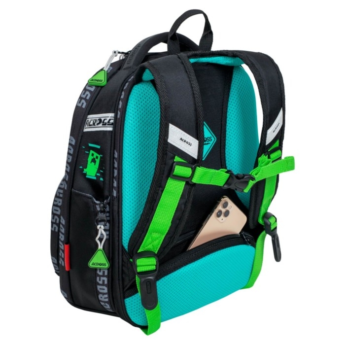 Рюкзак школьный 37 х 28 х 12 см, эргономичная спинка, Across 194 Рюкзак школьный 37 х 28 х 12 см, эргономичная спинка, Across 194