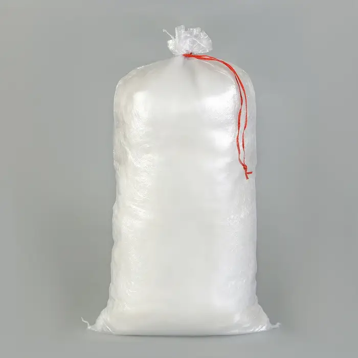 Мешок для урожая, полипропиленовый, 55 × 95 см, на 50 кг, прозрачный, с завязками