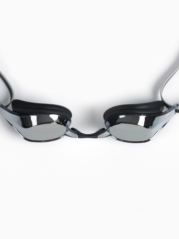 Очки для плавания взрослые, цвет черный зеркальный Очки для плавания взрослые, цвет черный зеркальный