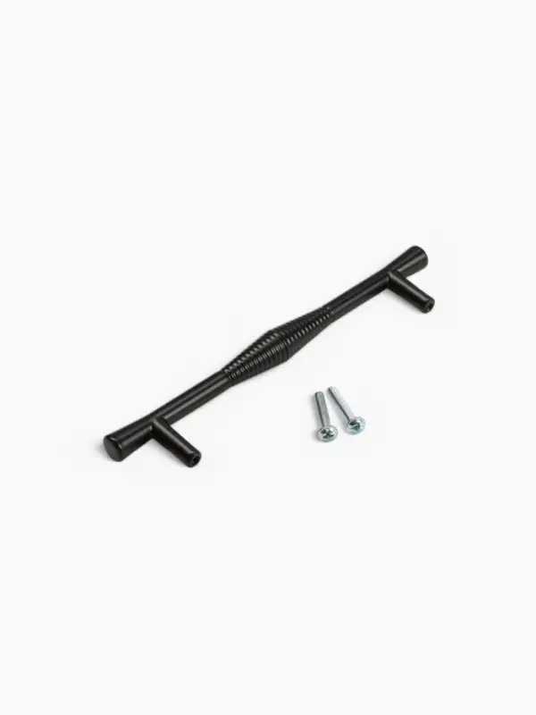 Ручка-скоба CAPPIO Лабиринт, цинк, м/о 128 мм, цвет черный