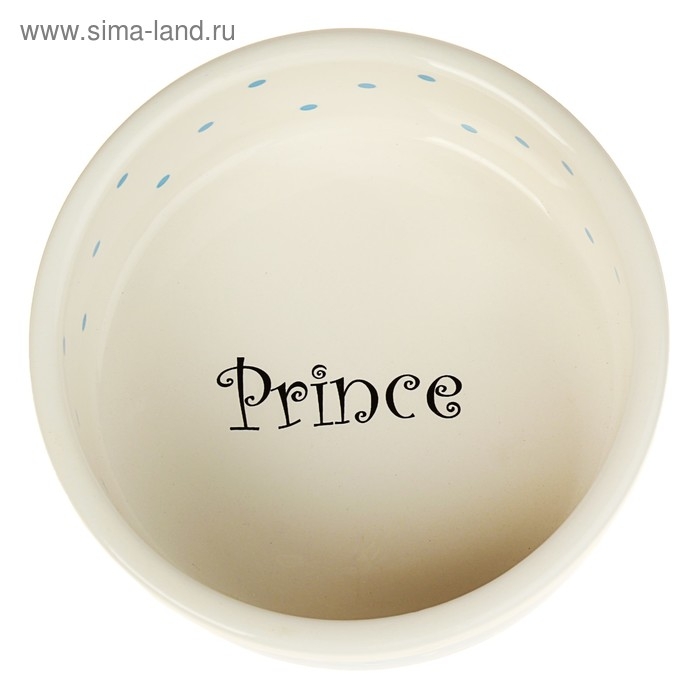 Миска керамическая  Миска керамическая "Prince" 400 мл  13 х 5,5 см, голубая