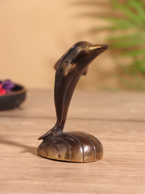 Сувенир бронза "Дельфин" 8х5х13 см