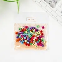 Набор бусин для рукоделия и плетения &laquo;Арт Узор. Разноцветные цифры&raquo;, пластик, 20 г, 0.7&times;0.7 см