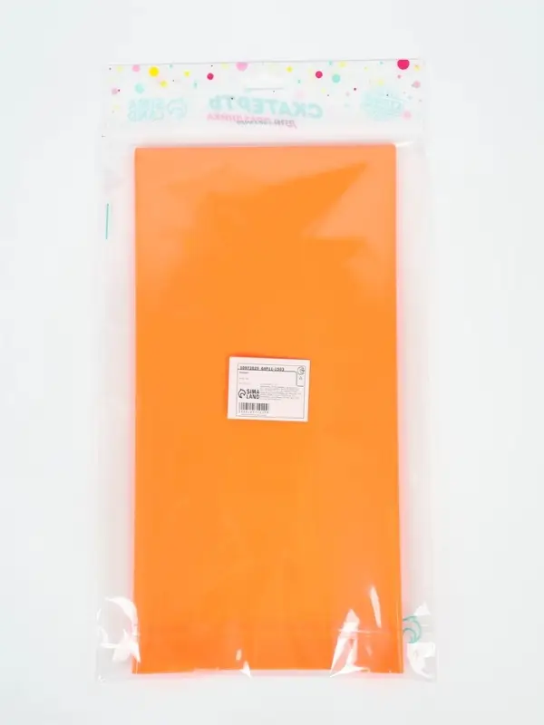 Скатерть 137*183см, флюорисцентная, цвет оранжевый