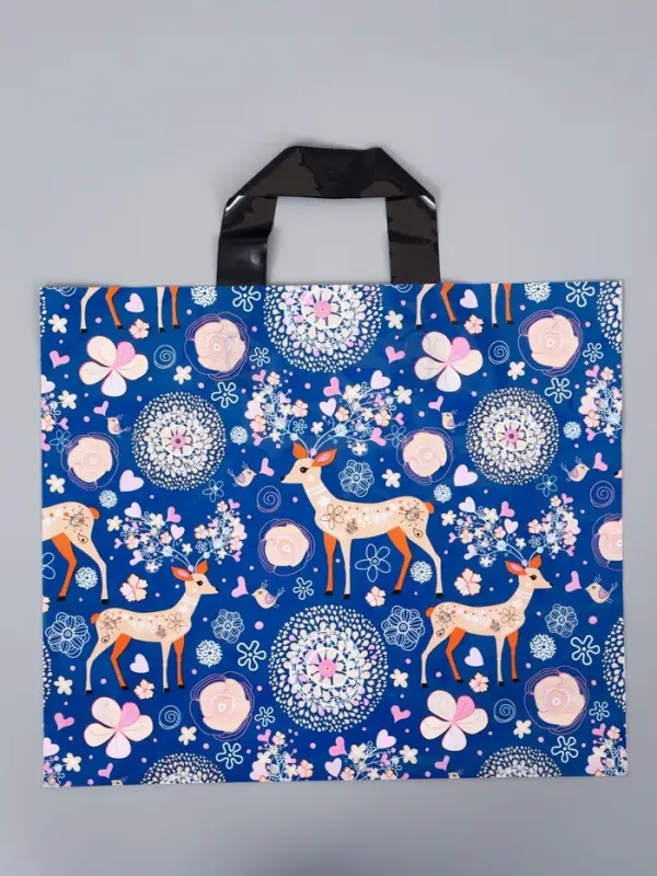 Пакет с петлевой ручкой "Лес" 35 х 30 х 8, см, 60 мкм